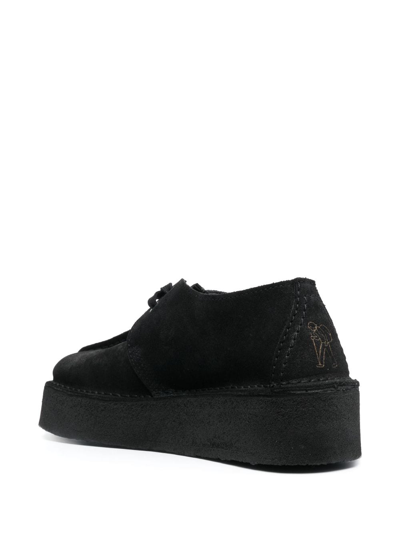 Clarks Originals Low-top Leather Sneakers In Black