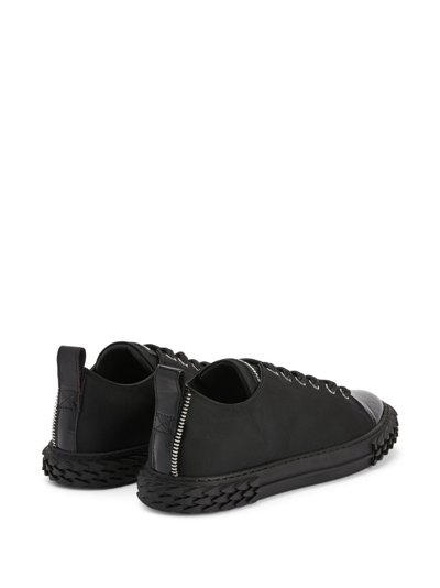 Shop Giuseppe Zanotti Blabber Low-top Sneakers In Black