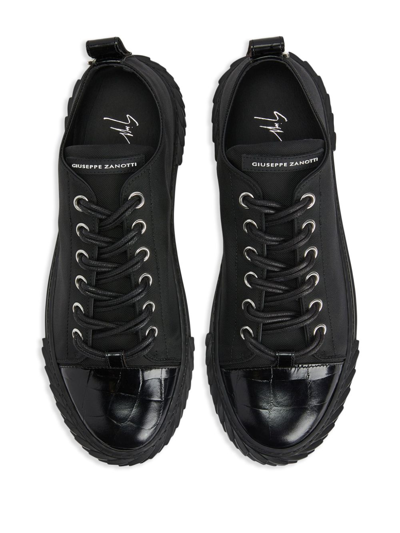 Shop Giuseppe Zanotti Blabber Low-top Sneakers In Black