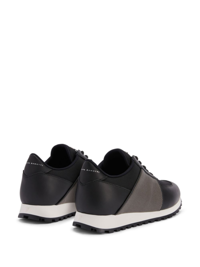 Shop Giuseppe Zanotti Jimi Lace-up Sneakers In Black