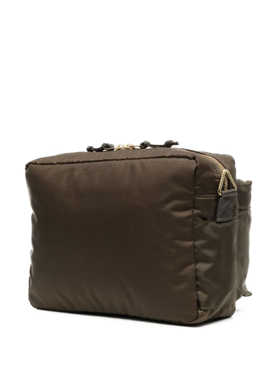 Porter-yoshida & Co Logo-patch Shoulder Bag In Green