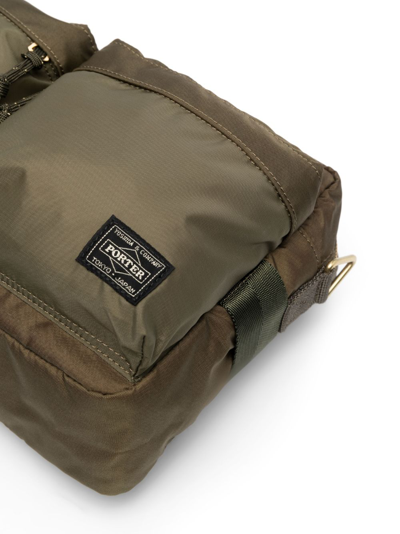 Porter-yoshida & Co Logo-patch Shoulder Bag In Green