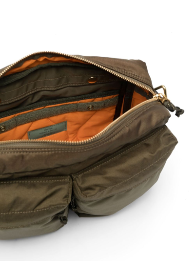 Porter-yoshida & Co Logo-patch Shoulder Bag In Green