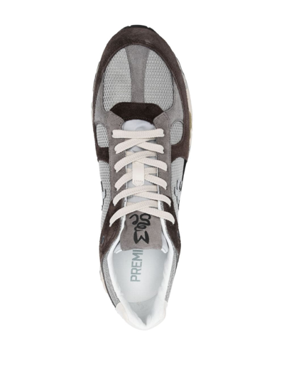 Shop Premiata Mase Panelled Sneakers In Grey