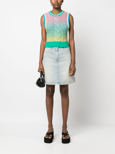 Kenzo Medium Stone Blue Skirts Light Blue In Blue