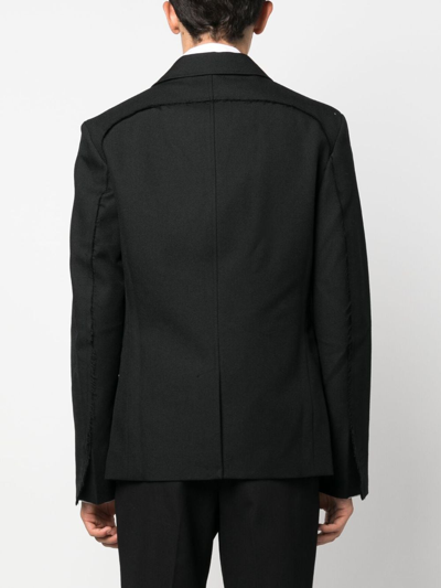 Shop Jacquemus Single-breasted Virgin-wool Blazer In Black