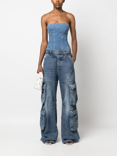 Diesel 'd-sire' Cargo Jeans In Blue