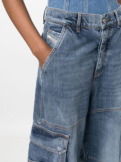 Diesel 'd-sire' Cargo Jeans In Blue