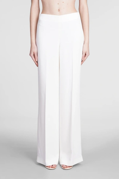 Shop Stella Mccartney Pants In White Viscose