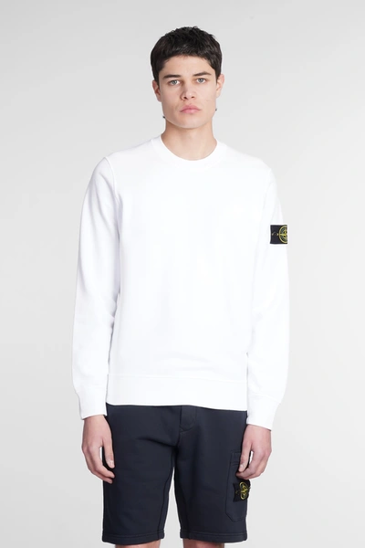 Stone island white crew neck sale