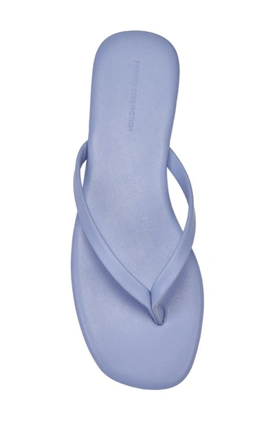 Shop French Connection Morgan Flip Flop In Light Blue/ Lilac