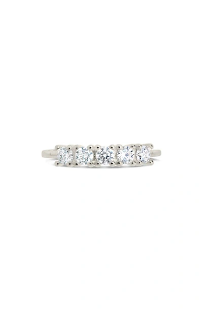 Sterling Forever Rowan Cubic Zirconia 5-stone Ring In Silver