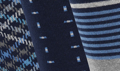 Original Penguin Gerwig Stripe Essential Crew Socks In Navy