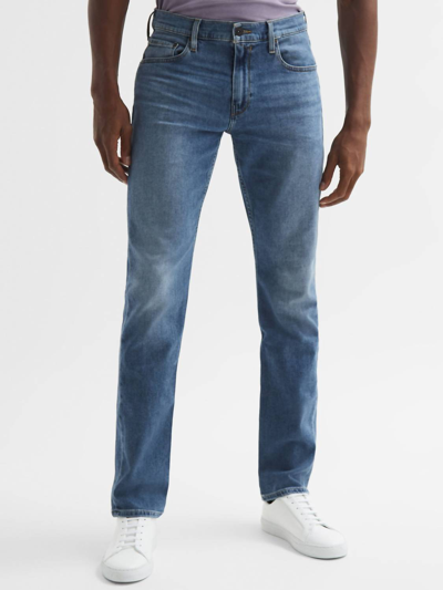 Shop Paige Men's Federal Slim Fit Straight Leg Jeans In Garfield In Blue