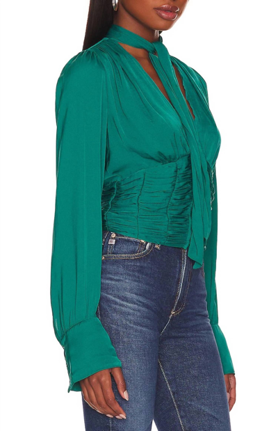 Shop Free People Meet Me There Top In Green Balsam In Multi
