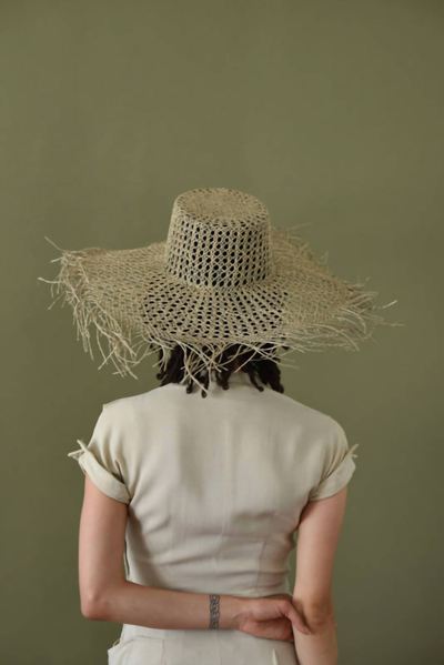 Wyeth Marley Straw Boater Hat In Neutral