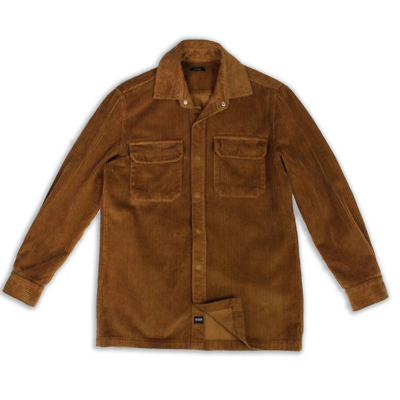 Shop Benson Men's Asheville Corduroy Jacket In Camel In Brown