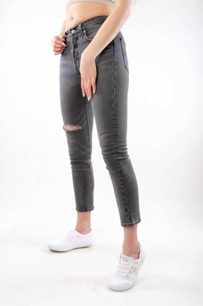 Shop Levi's 501 Skinny Jeans In Dark Side Of The Moon In Grey