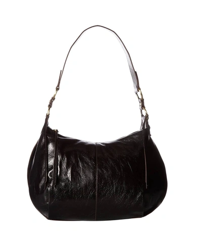 Shop Hobo Lennox Leather Shoulder Bag In Black