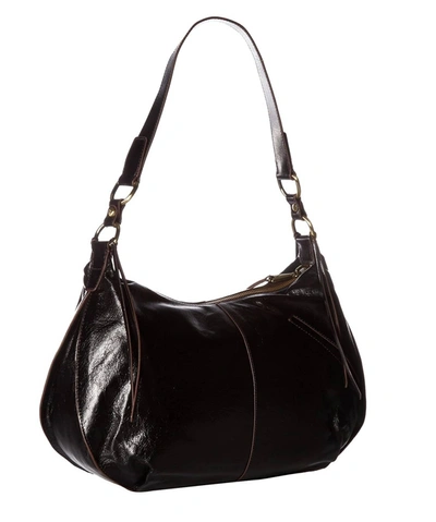 Hobo Lennox Leather Shoulder Bag In Black
