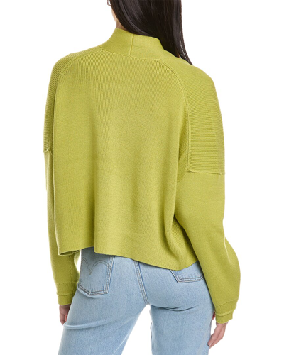 Shop Theory Otto Crop Cashmere-blend Cardigan In Green