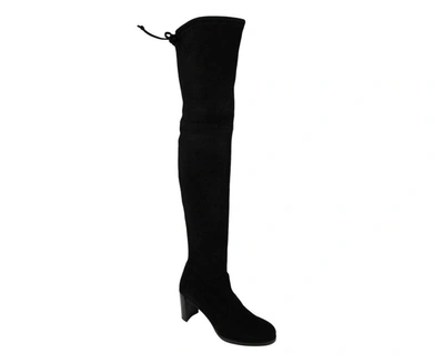 Shop Stuart Weitzman Women's Suede Over The Knee Boot In Black