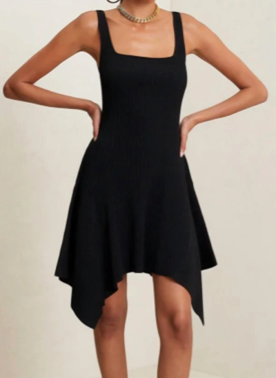 Shop A.l.c Dalia Knit Mini Dress In Black