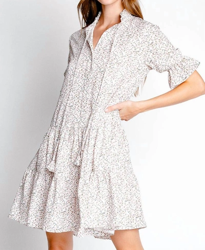 Monte Aliya Dress In Bouquet In Pink