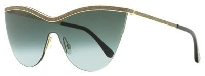 Shop Jimmy Choo Women's Mask Sunglasses Kristen Rhl9o Gold/black 99mm