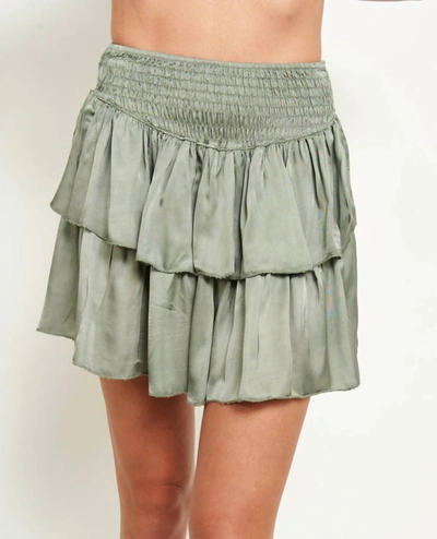 Sofia Collections Zaya Skirt In Military In Green