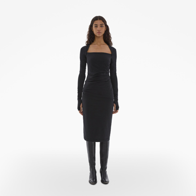 Shop Helmut Lang Shrug Dress In Black