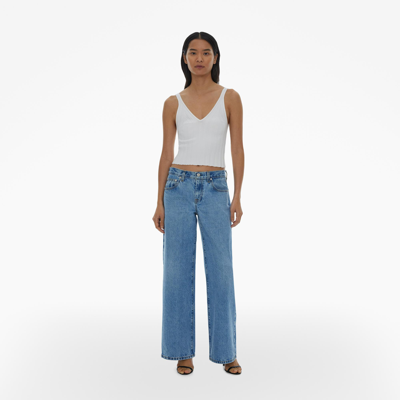 Shop Helmut Lang Baggy Straight Jeans In Light Wash