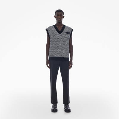 Shop Helmut Lang V-neck Sweater Vest In Black