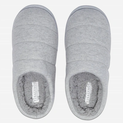 Shop Pj Salvage Women's Quilted House Slippers In Grey