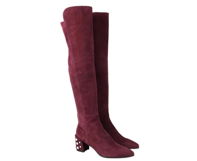 Stuart Weitzman Women's Suede Knee High Boot In Blue