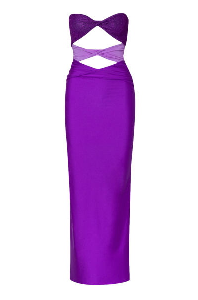 Shop Baobab Ola Maxi Dress Efimero In Purple