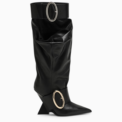 Shop Attico The  | High Black Leather Boot