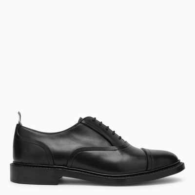 Shop Thom Browne | Low Black Leather Lace-up
