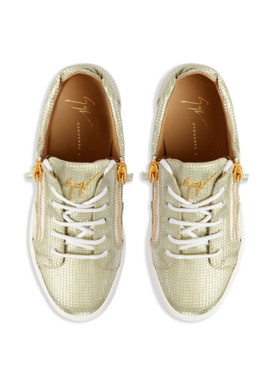 Giuseppe Zanotti Gail Low-top Sneakers In Gold