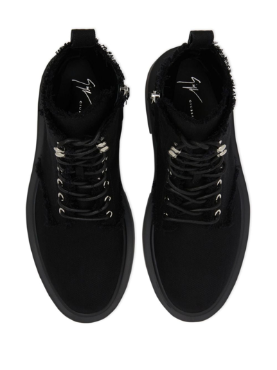 Giuseppe Zanotti Adric Biker Boots In Black