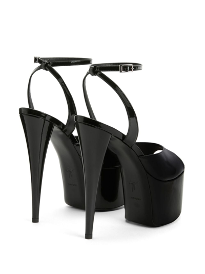 Shop Giuseppe Zanotti Gz Aida 150mm Platform Sandals In Black