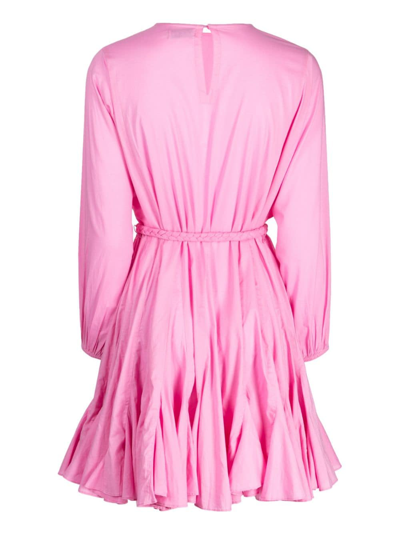 Shop Rhode Ella Ruffle-detailing Dress In Pink