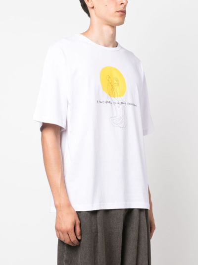 Shop Société Anonyme Graphic-print Cotton T-shirt In White