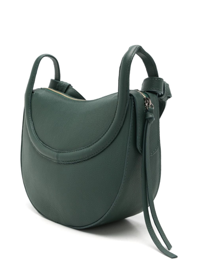 Shop Sarah Chofakian Pollie Leather Crossbody Bag In Green