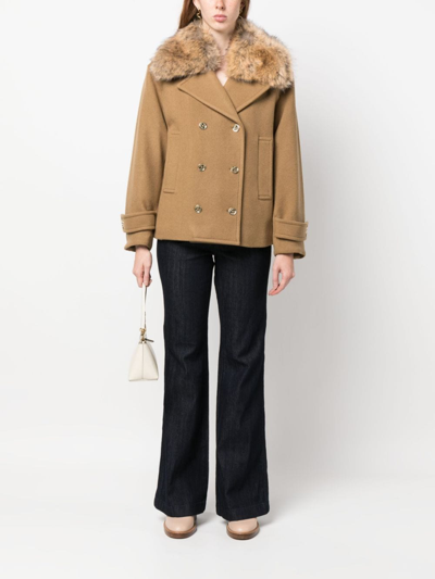 Michael Michael Kors Mid-rise Flared Jeans In Blue
