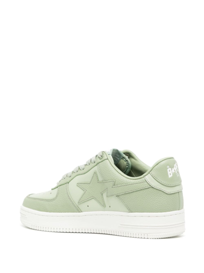 A Bathing Ape Sta #9 Low-top Sneakers In Green
