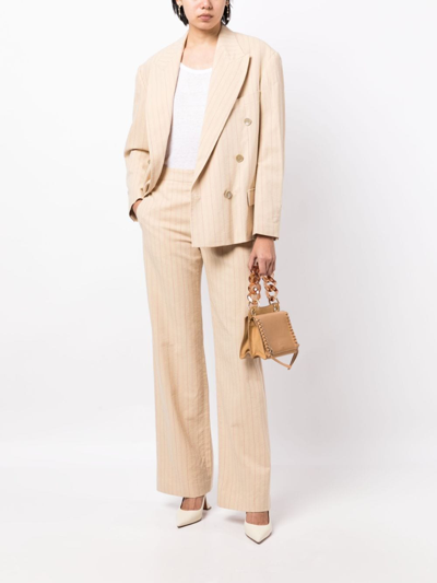 Isabel Marant Mid-rise Straight-leg Trousers In Yellow