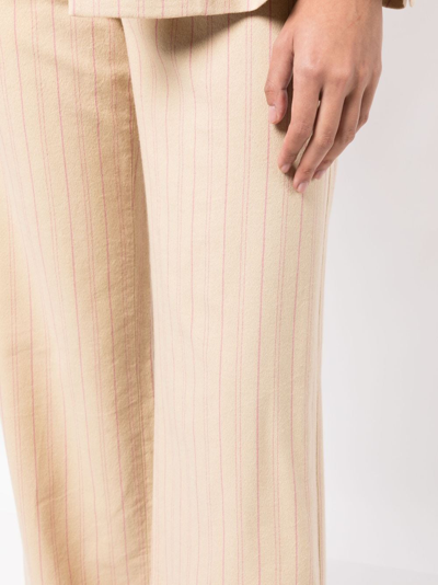Isabel Marant Mid-rise Straight-leg Trousers In Yellow