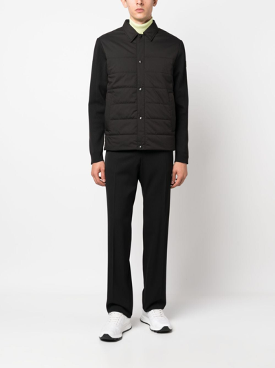 Shop Ps By Paul Smith Panelled Padded Jacket In Black