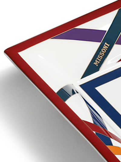 Missoni Nastri Logo-print Tray In White